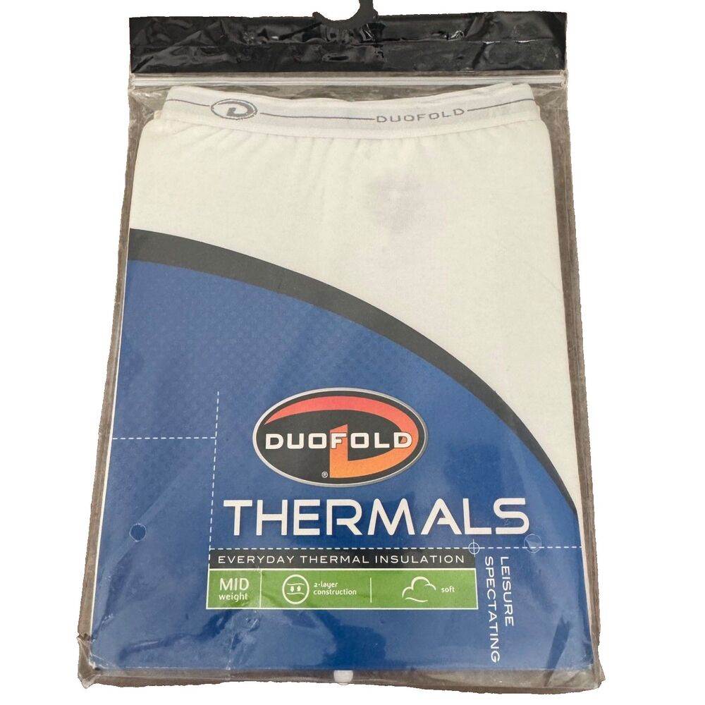 Duofold Mid Weight Thermals Women's Small White NEW